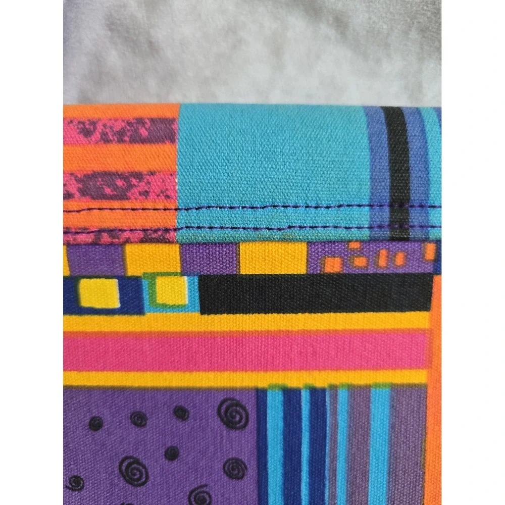 Laurel Burch Cats Patchwork Canvas Pouch Tablet Sleeve Bag Button Vintage
